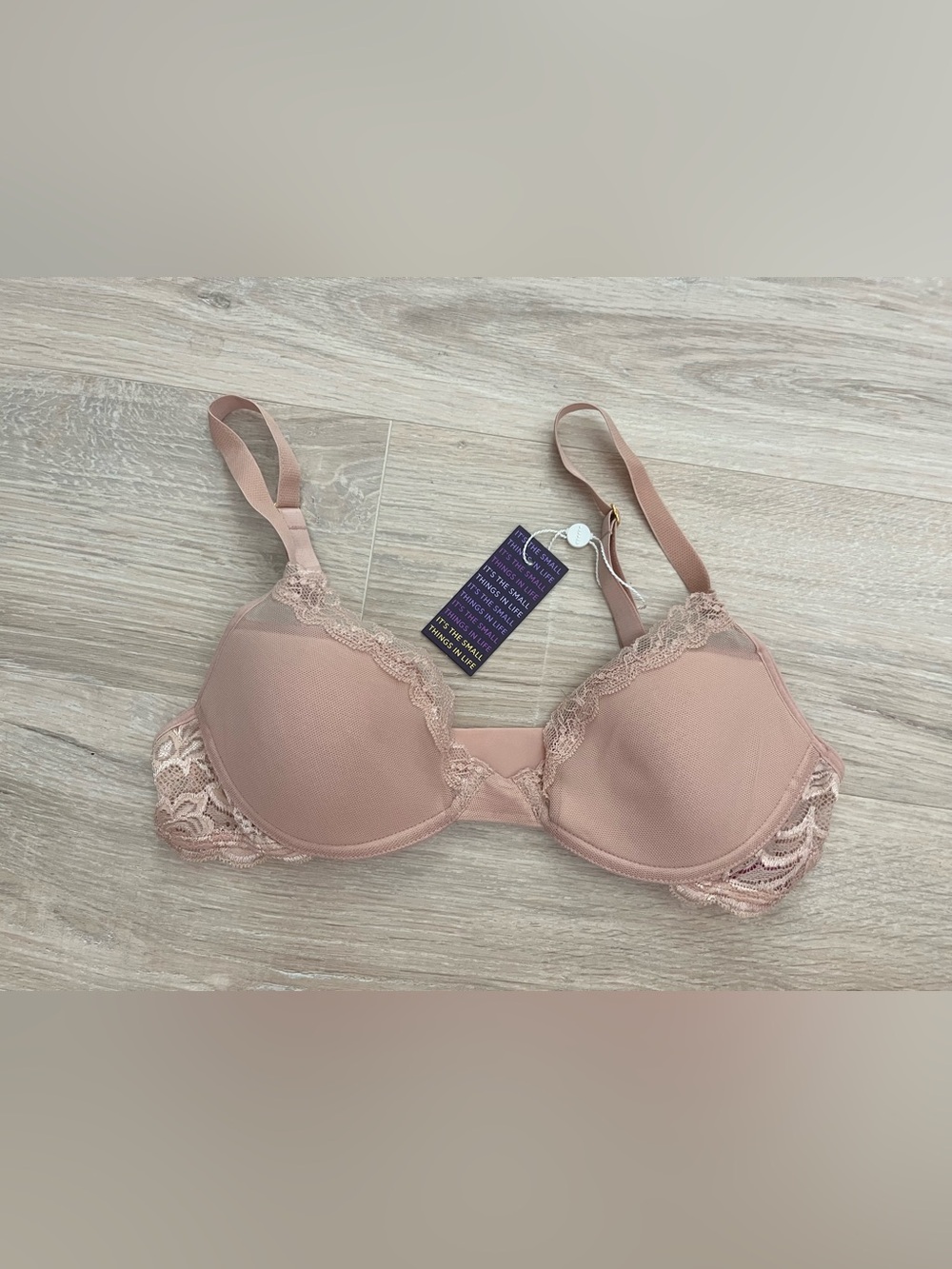 NWT Pepper Women’s Laidback Lace Bra Sienna Rose - Size 36AA